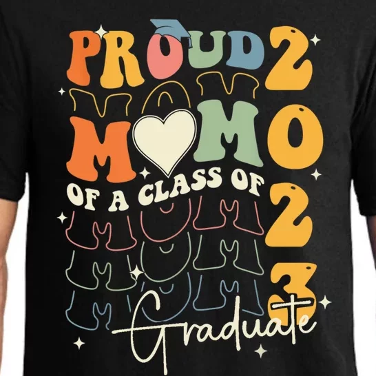 Class Of 2024 Senior 24 Graduation Groovy Proud Mommy Gift Pajama Set