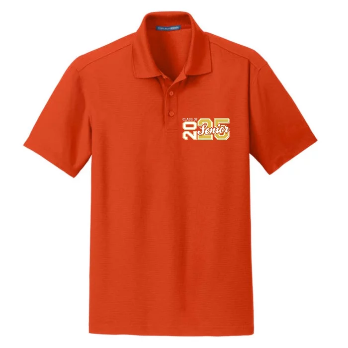 Class Of 2025 Senior Graduation Dry Zone Grid Performance Polo