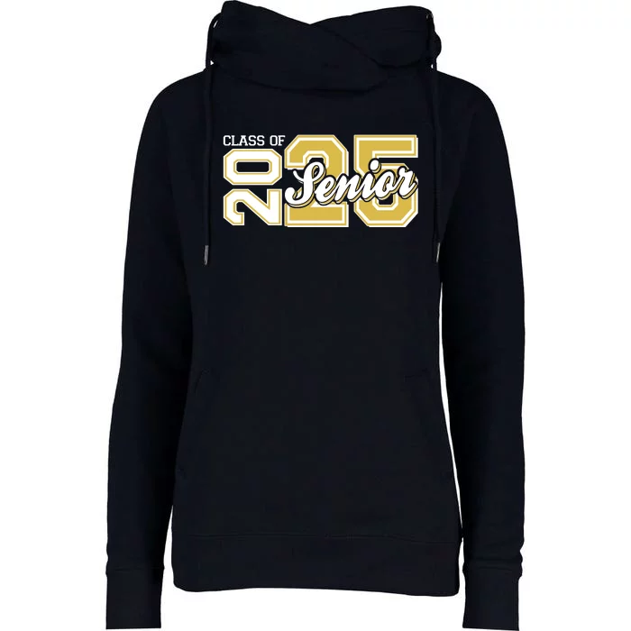 Class Of 2025 Senior Graduation Womens Funnel Neck Pullover Hood