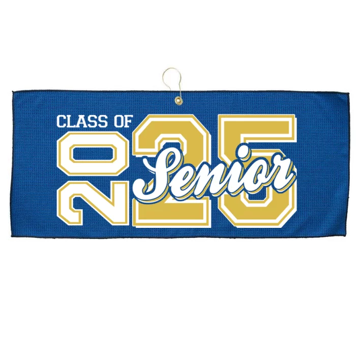 Class Of 2025 Senior Graduation Large Microfiber Waffle Golf Towel