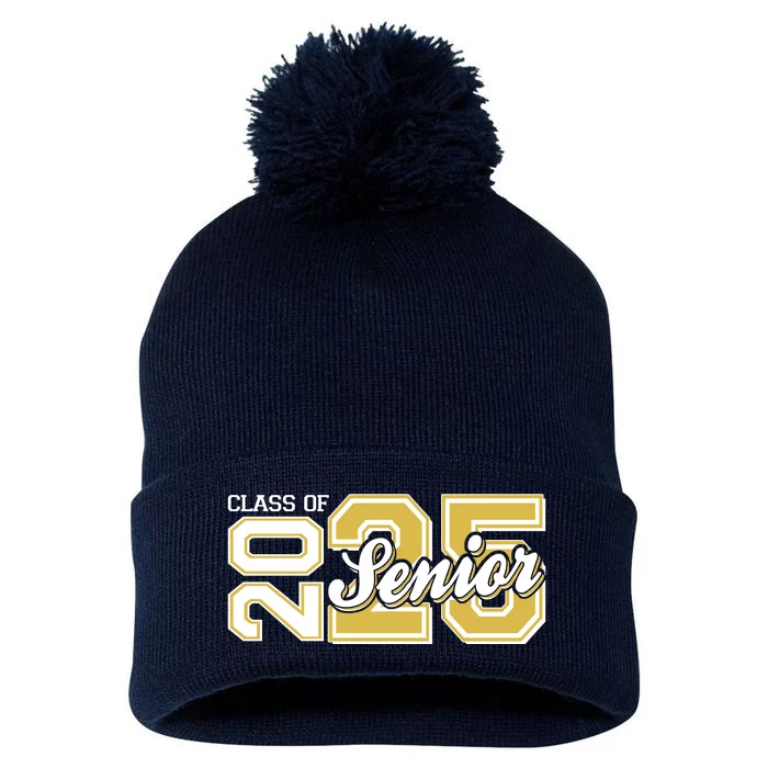 Class Of 2025 Senior Graduation Pom Pom 12in Knit Beanie