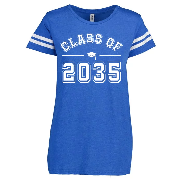 Class Of 2035 Graduation Enza Ladies Jersey Football T-Shirt