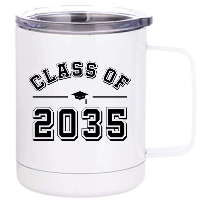 Class Of 2035 Graduation Front & Back 12oz Stainless Steel Tumbler Cup