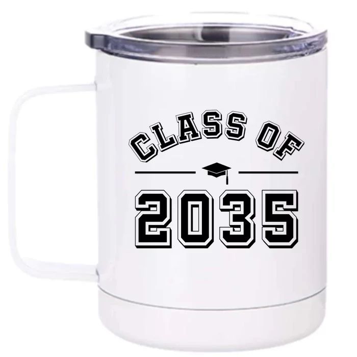 Class Of 2035 Graduation Front & Back 12oz Stainless Steel Tumbler Cup