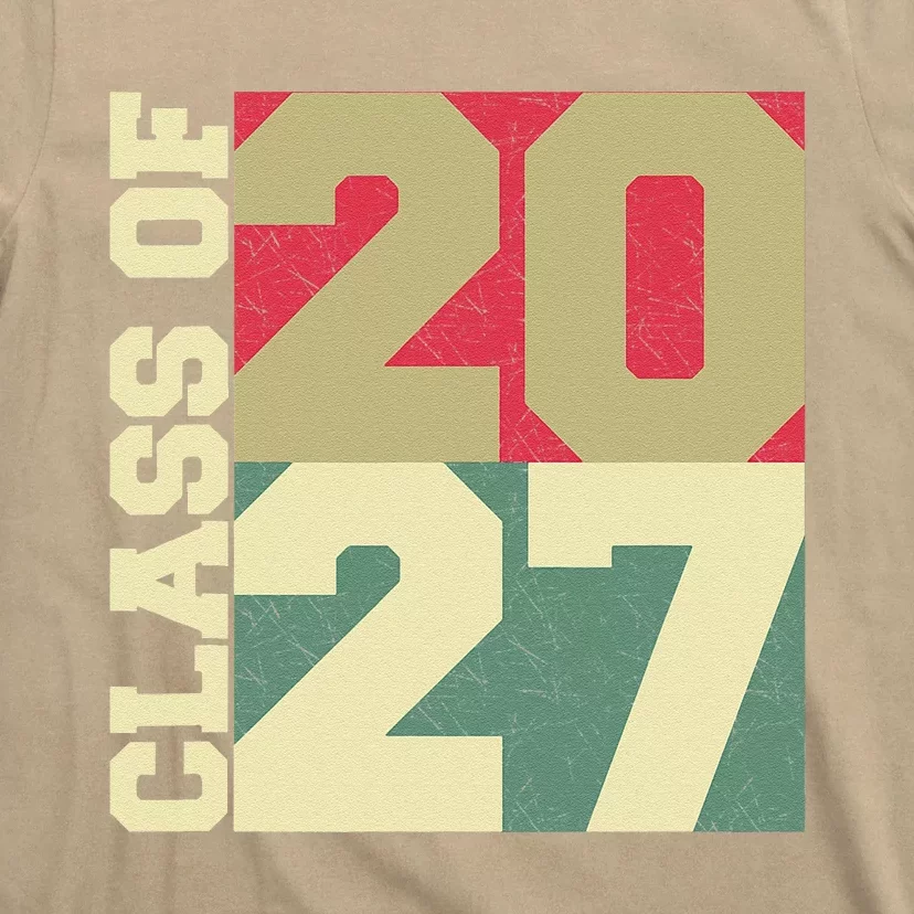 Class Of 2027 First Day Of School Grow With Me T-Shirt