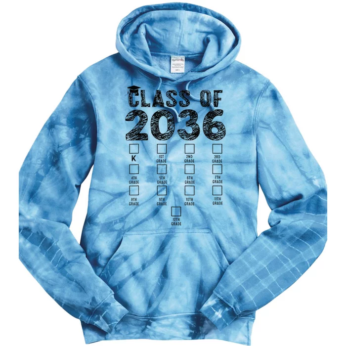 Class Of 2036 Grow With Me With Space Tie Dye Hoodie