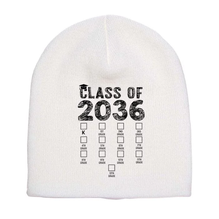 Class Of 2036 Grow With Me With Space Short Acrylic Beanie