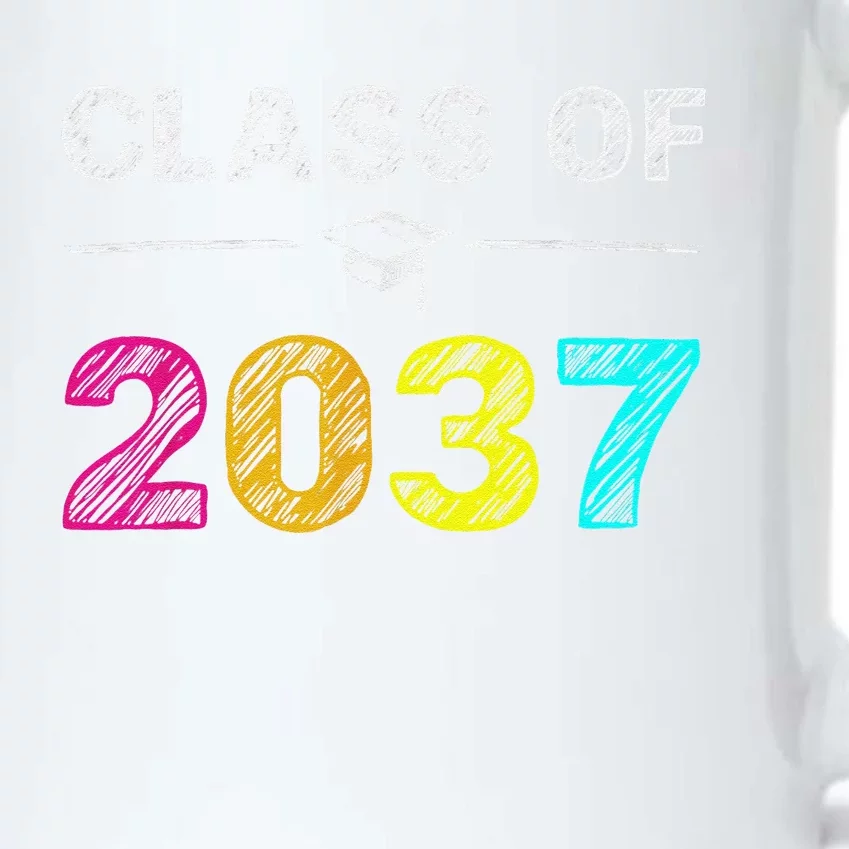 Class Of 2037 Grow With Me First Day Of School Graduation Black Color Changing Mug