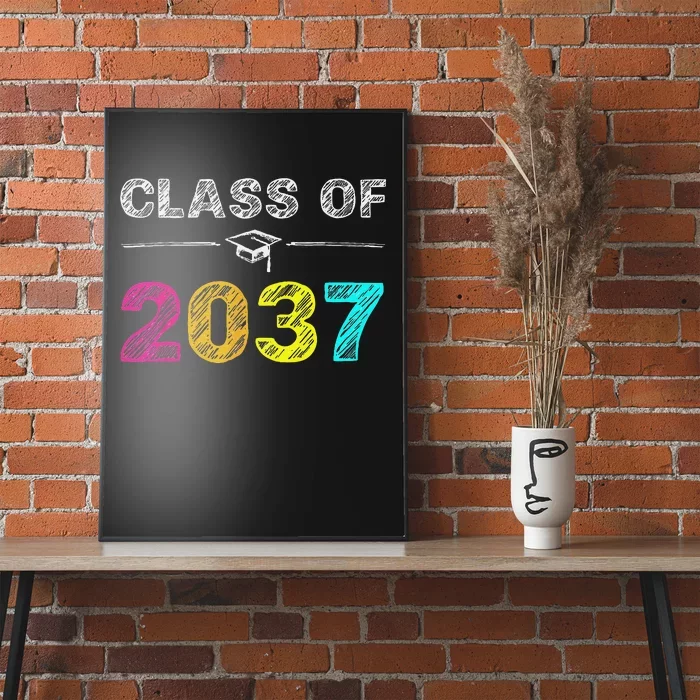 Class Of 2037 Grow With Me First Day Of School Graduation Poster