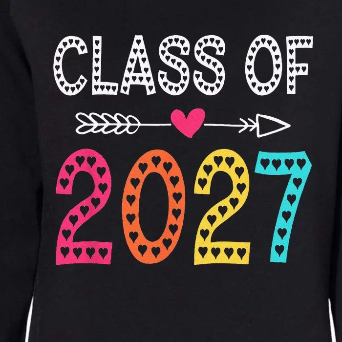 Class Of 2027 Grow With Me Graduation First Day Of School Womens California Wash Sweatshirt