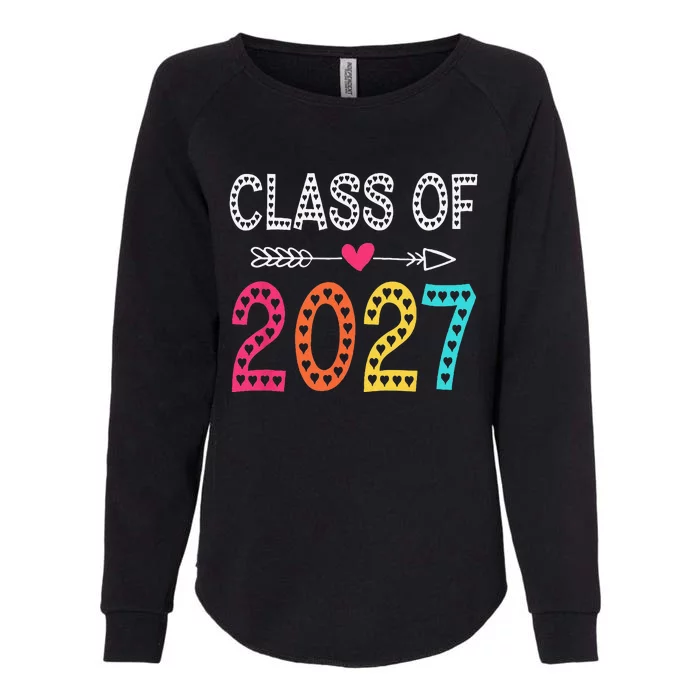 Class Of 2027 Grow With Me Graduation First Day Of School Womens California Wash Sweatshirt