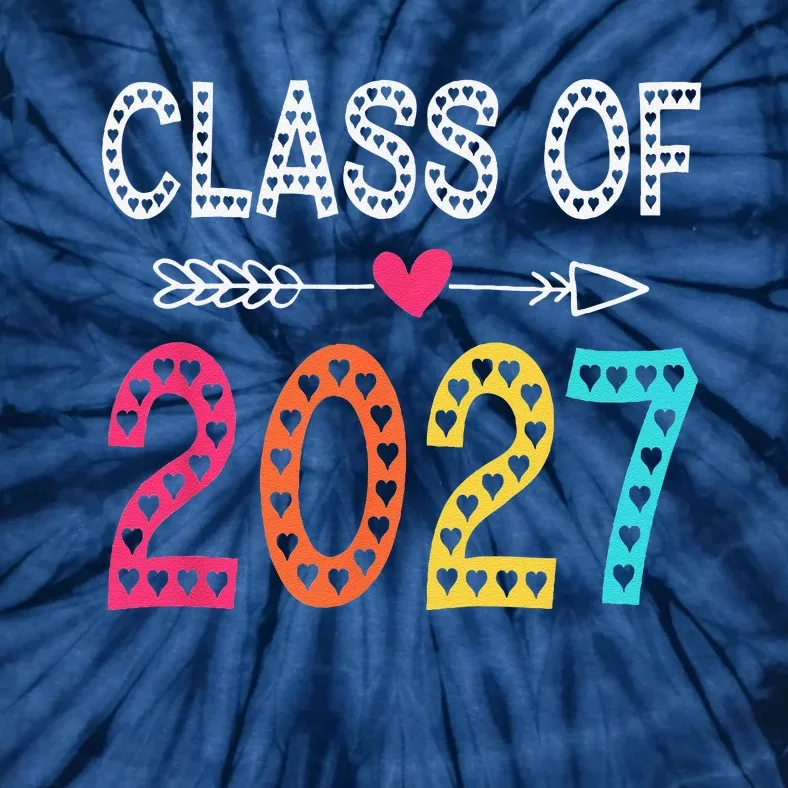 Class Of 2027 Grow With Me Graduation First Day Of School Tie-Dye T-Shirt