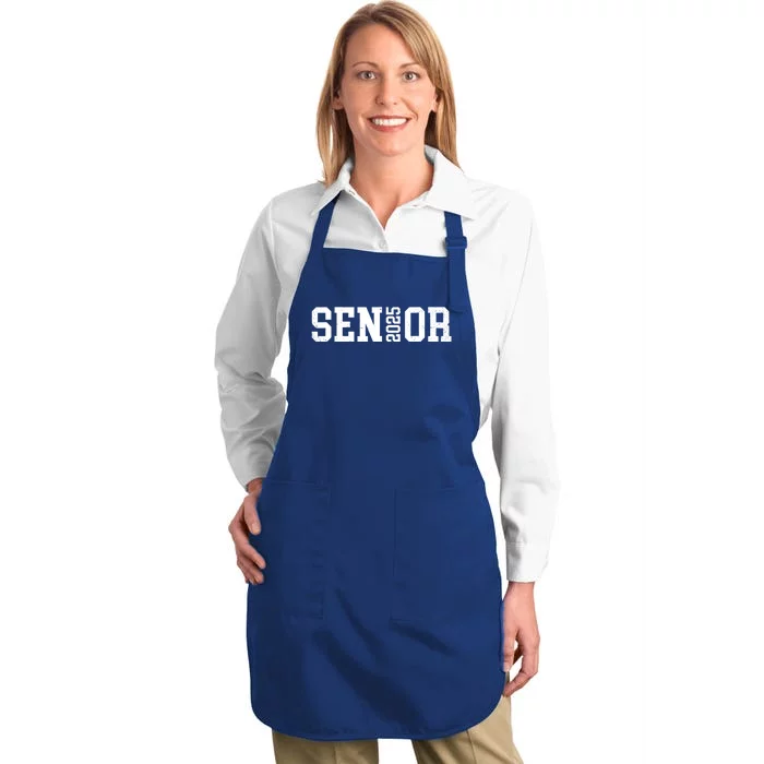 Class Of 2025 Senior 2025 Graduation 2025 Back To School Full-Length Apron With Pocket