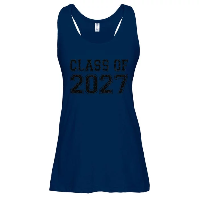 Class Of 2027 Grow With Me Graduation Vintage Ladies Essential Flowy Tank