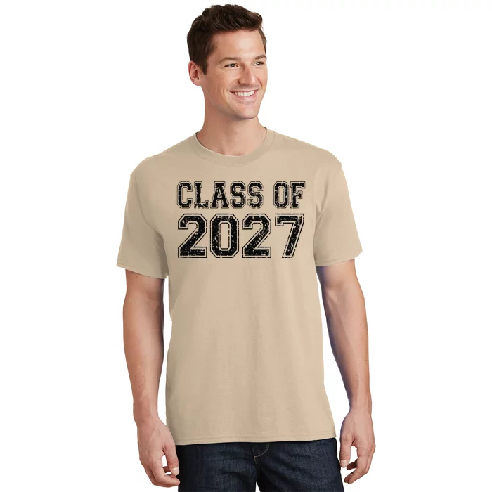 Class Of 2027 Grow With Me Graduation Vintage T-Shirt