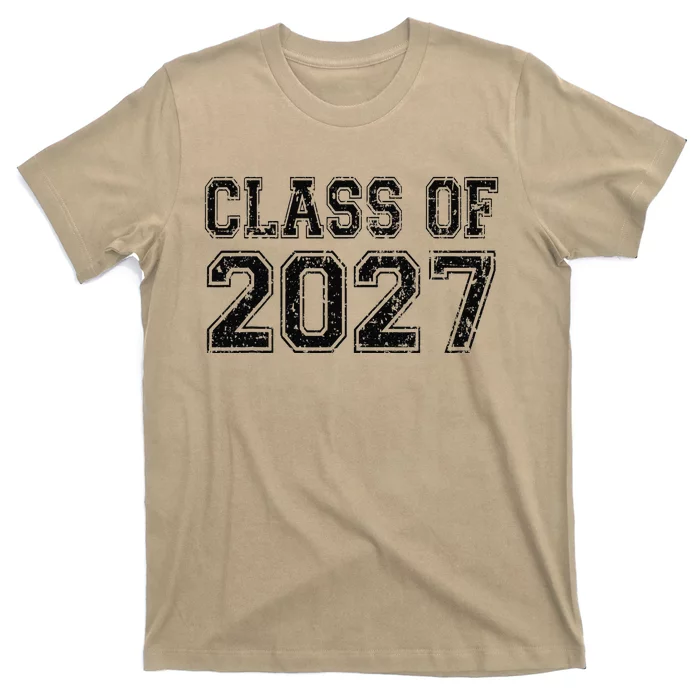 Class Of 2027 Grow With Me Graduation Vintage T-Shirt