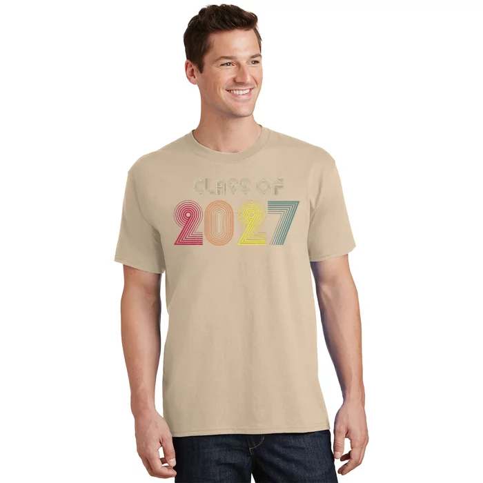 Class Of 2027 Senior 27 Grad Graduation Grow With Me School T-Shirt