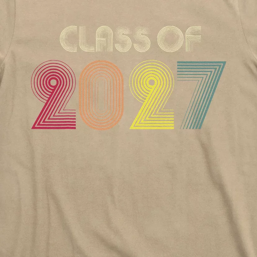 Class Of 2027 Senior 27 Grad Graduation Grow With Me School T-Shirt