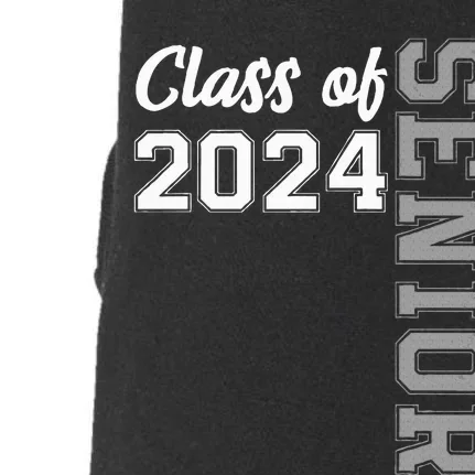 Class Of 2024 Senior 24 High School Graduation Party Doggie 3-End Fleece Hoodie