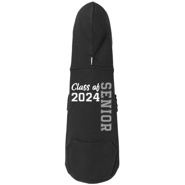 Class Of 2024 Senior 24 High School Graduation Party Doggie 3-End Fleece Hoodie