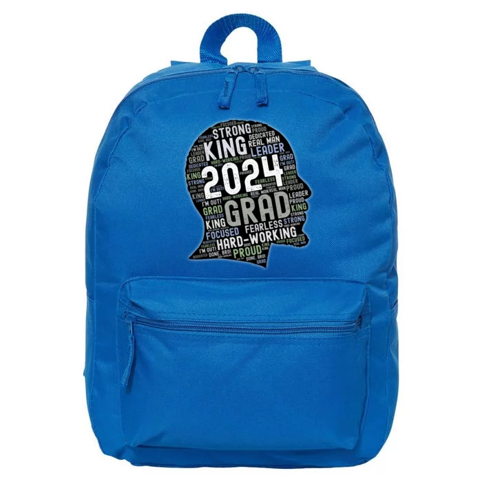 Class Of 2024 Senior African American Black / Gift 16 in Basic Backpack