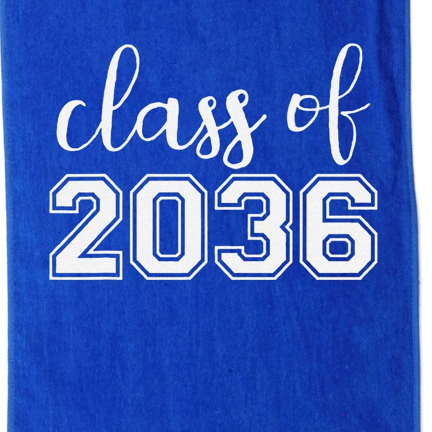 Class Of 2036 Grow With Me Funny First Day Of School Platinum Collection Golf Towel