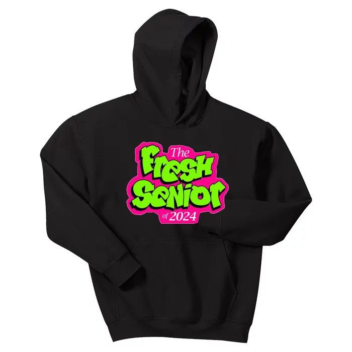 Class Of 2024 Senior Fresh Retro 90s TV Style Graduation Kids Hoodie