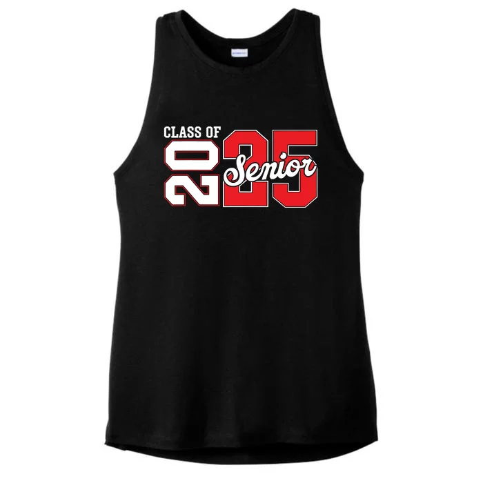 Class Of 2025 Senior 2025 Back To School 2025 Graduation Ladies Tri-Blend Wicking Tank