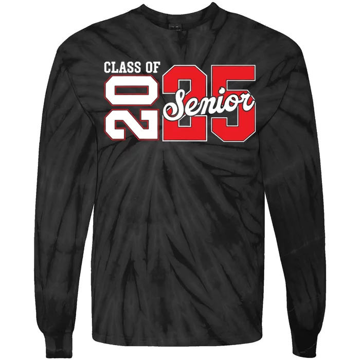 Class Of 2025 Senior 2025 Back To School 2025 Graduation Tie-Dye Long Sleeve Shirt