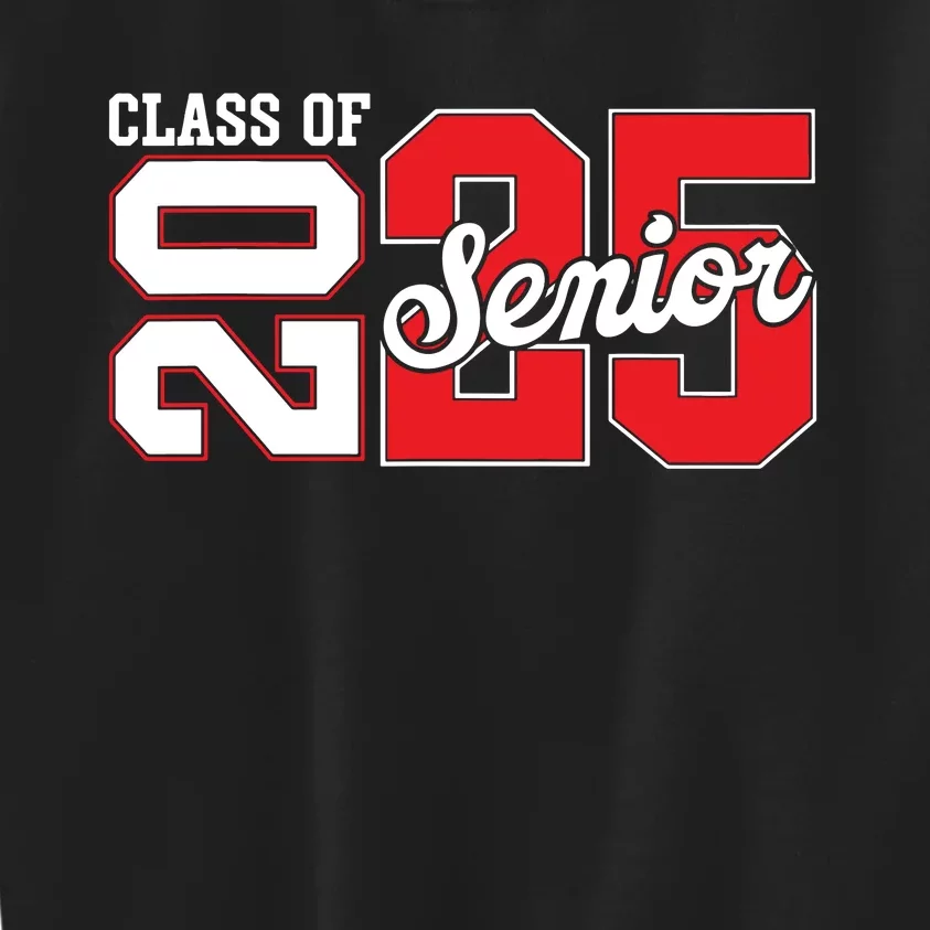 Class Of 2025 Senior 2025 Back To School 2025 Graduation Kids Sweatshirt