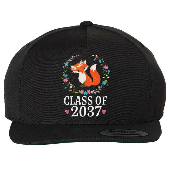 Class Of 2037 Kindergarten Graduation Quote Wool Snapback Cap