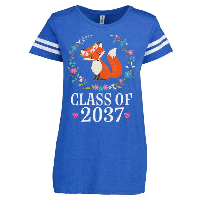 Class Of 2037 Kindergarten Graduation Quote Enza Ladies Jersey Football T-Shirt