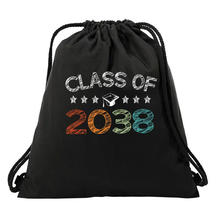 Class Of 2038 Grow With Me First Day School Drawstring Bag