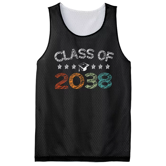 Class Of 2038 Grow With Me First Day School Mesh Reversible Basketball Jersey Tank