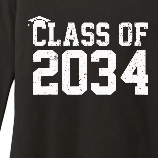 Class Of 2034 Grow With Me Graduation First Day Of School Womens CVC Long Sleeve Shirt