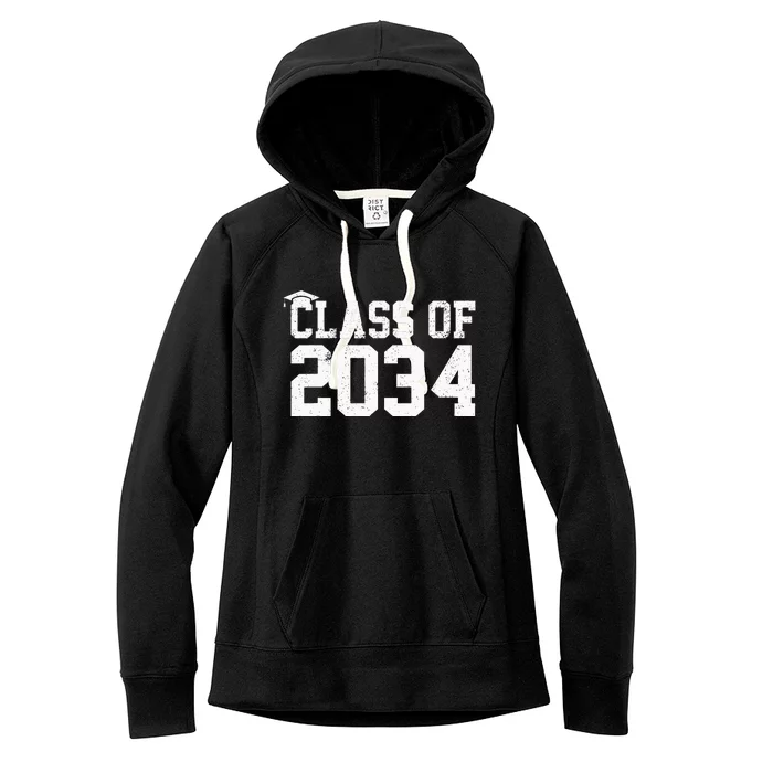 Class Of 2034 Grow With Me Graduation First Day Of School Women's Fleece Hoodie