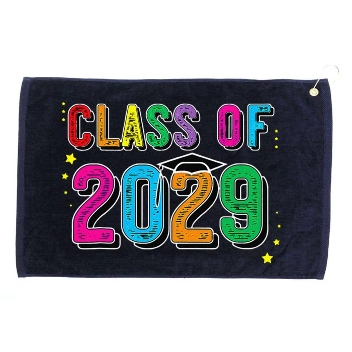 CLASS OF 2029 Grow With Me First Day Of School Gift Grommeted Golf Towel