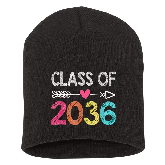 Class Of 2036 Grow With Me First Day Of Kindergarten Short Acrylic Beanie