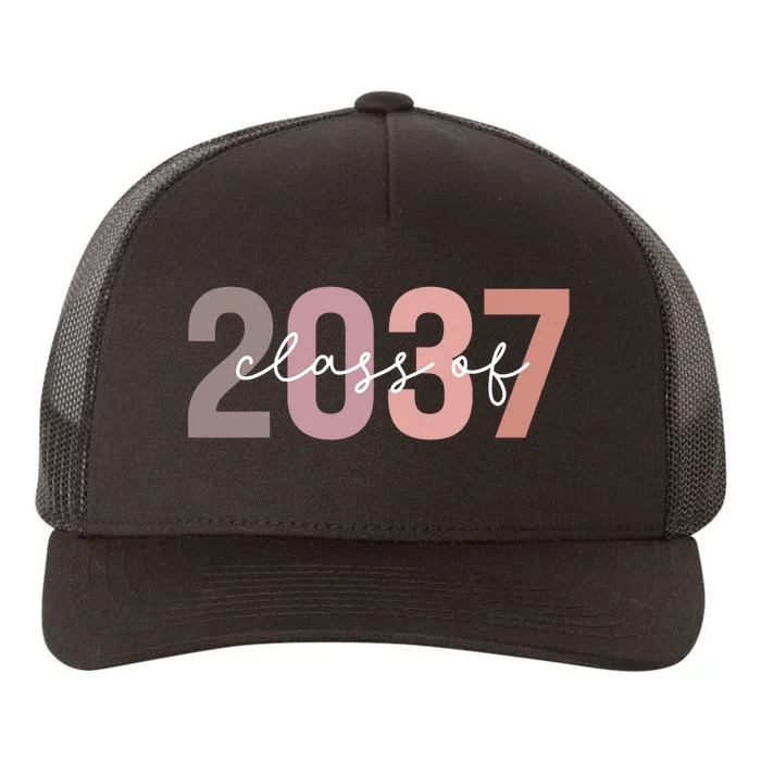 Class Of 2037 Grow With Me First Day Of School Graduation Yupoong Adult 5-Panel Trucker Hat