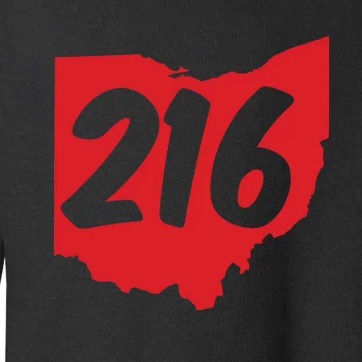 Cleveland Ohio 216 Area Code Toddler Sweatshirt