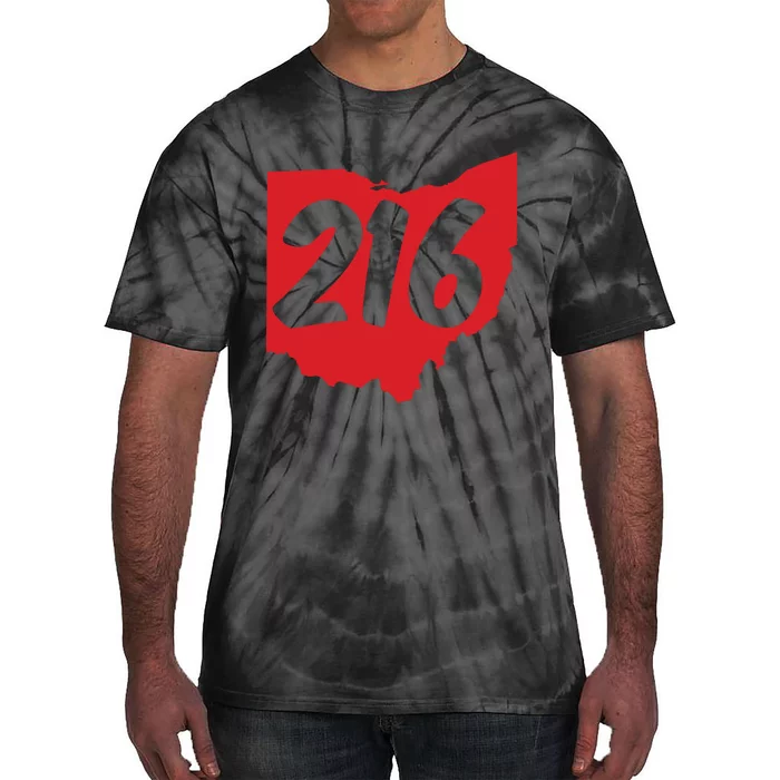 Cleveland Ohio 216 Area Code Tie-Dye T-Shirt