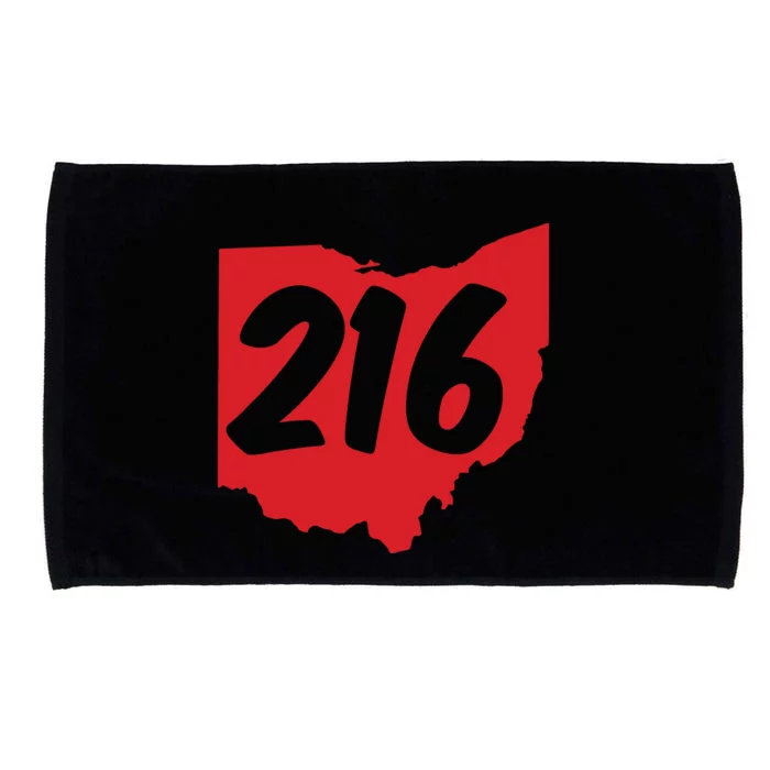 Cleveland Ohio 216 Area Code Microfiber Hand Towel