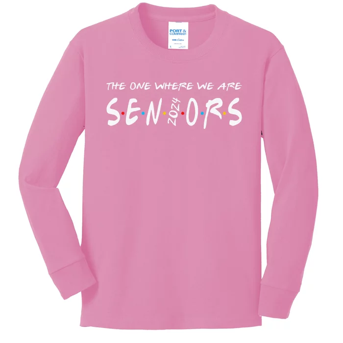 Class of 2024 Celebrating Our Senior Year Kids Long Sleeve Shirt