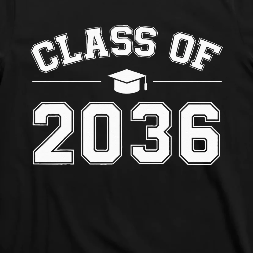 Class Of 2036 Grow With Me First Day Of School Graduation T-Shirt