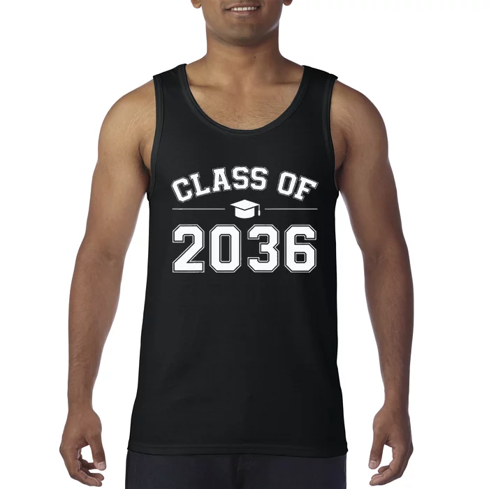 Class Of 2036 Grow With Me First Day Of School Graduation Tank Top