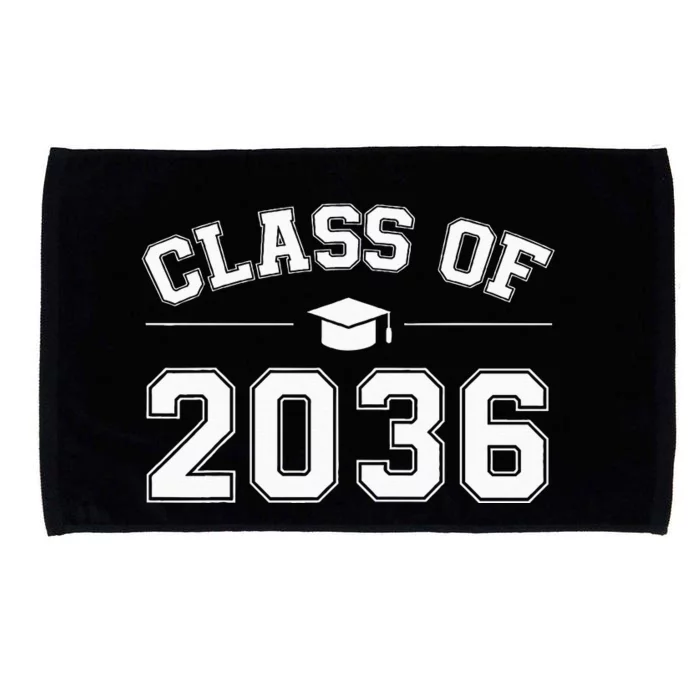 Class Of 2036 Grow With Me First Day Of School Graduation Microfiber Hand Towel