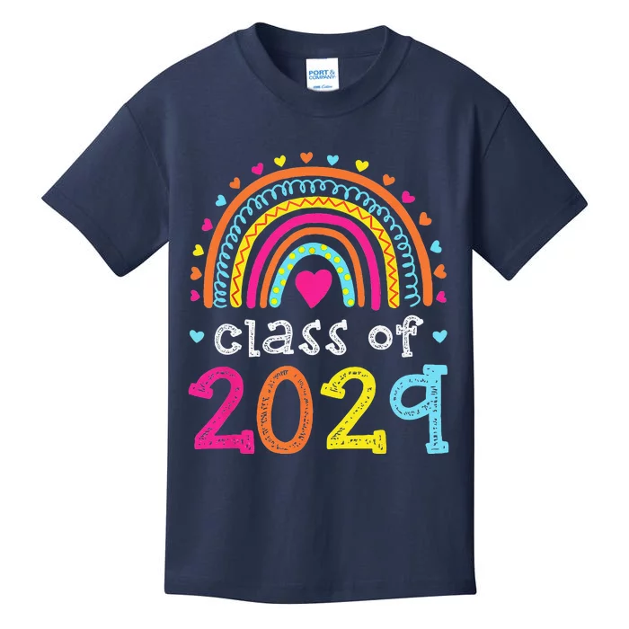 Class Of 2029 Grow With Me First Day Of School Graduation Kids T-Shirt