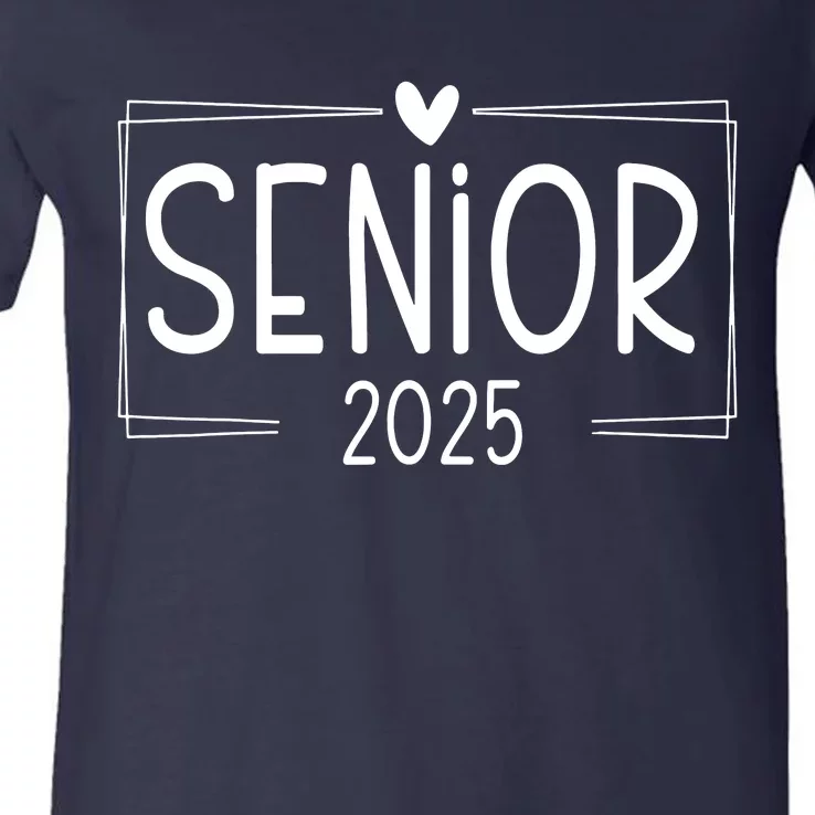 Class Of 2025 Senior 25 High School Graduation V-Neck T-Shirt