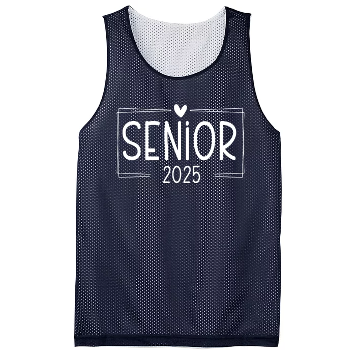 Class Of 2025 Senior 25 High School Graduation Mesh Reversible Basketball Jersey Tank