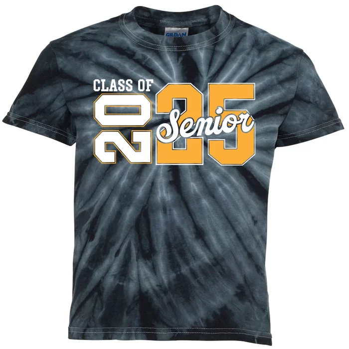 Class Of 2025 Senior 2025 Back To School 2025 Graduation 25 Kids Tie-Dye T-Shirt